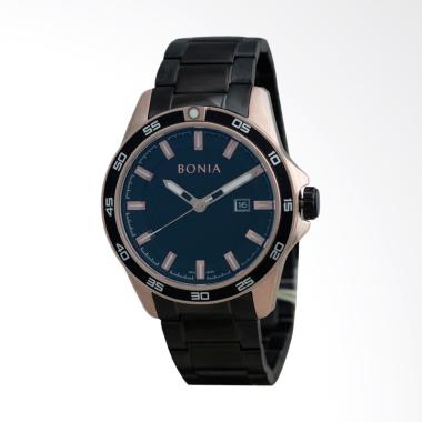 Bonia Jam Tangan Pria - Black Rosegold B10175-1532