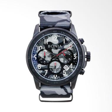 Bonia Jam Tangan Pria - Black Grey [B10160-1734C]