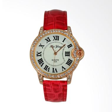 Hai Ying HY 15 Jam Tangan Wanita - Strap Merah
