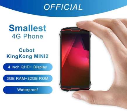 KingKong HP MINI 2 Tahan Banting Tahan Air Face ID 3GB 32GB 4G
