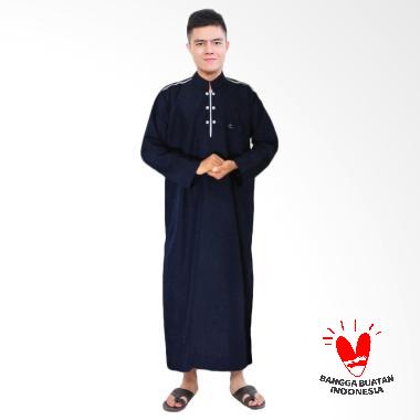 Okechuku Jubah Africani Pakaian Gamis Pria - Navy