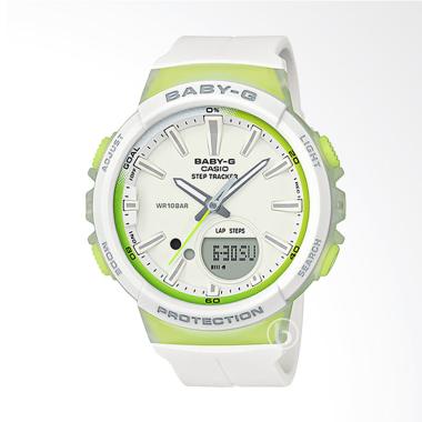 CASIO Baby-G BGS-100-7A2 Step Tracker Jam Tangan Wanita - White Green