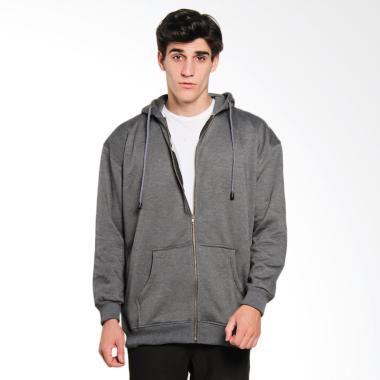 Papercut Men Dixon Hoodie Zip Jaket Pria - Dark Misty