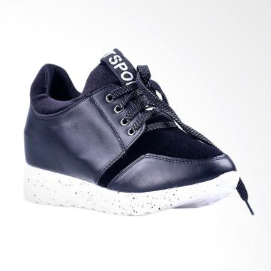 Clarette Clarissa Sneakers Shoes Wanita - Black