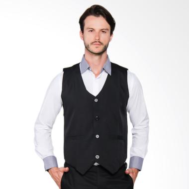 VM Polos Rompi Jas Vest - Hitam