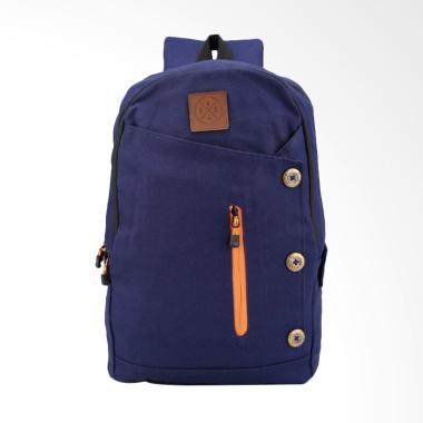 Raindoz Tas Punggung Kasual Backpack Pria - Biru Navy