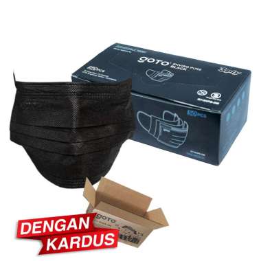 Masker Duckbill Hijab 3 Ply Warna warni Korea KF94 4 Ply 3D KN95 5 Ply 50pcs Pure Black