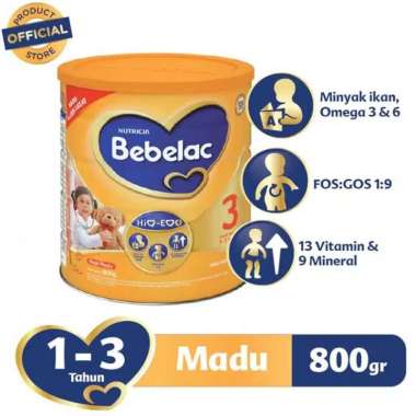 Promo Harga Bebelac 3 Susu Pertumbuhan Madu 800 gr - Blibli