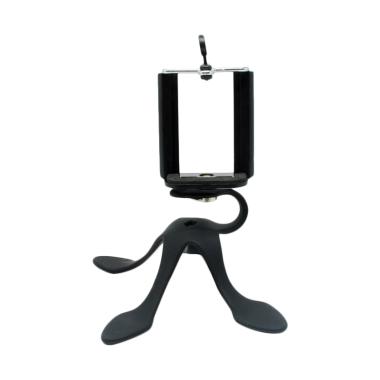 Gekkopod Tripod Kaki Cicak untuk Smartphone With Clamp Size L - Black