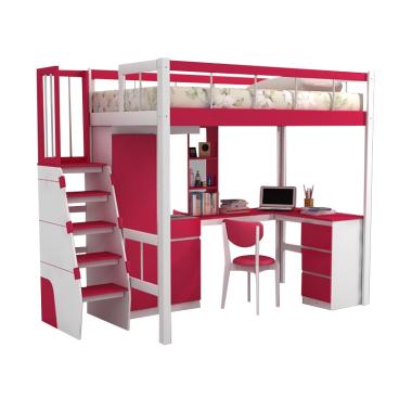 Funkids Ilectra 01-120 TS Tempat Tidur Anak - Magenta
