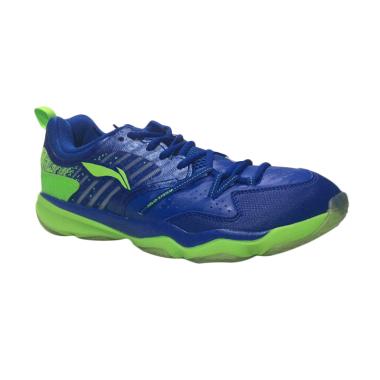 Li Ning Men Shoes Sepatu Badminton Pria - Blue [AYTM113-1]