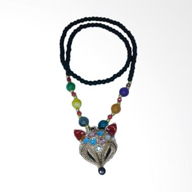 Robagin PW 30 Kepala Musang Aksesoris Kalung Wanita - Multicolor