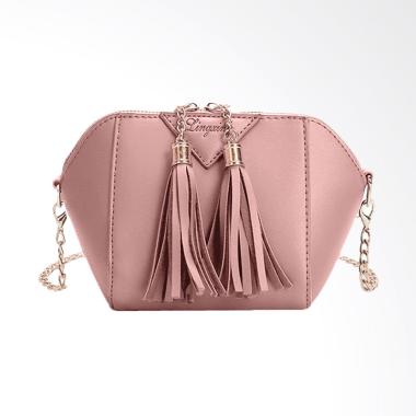 Lingxing Fashion Tassel Small Purse Women Sling Bag - Pink