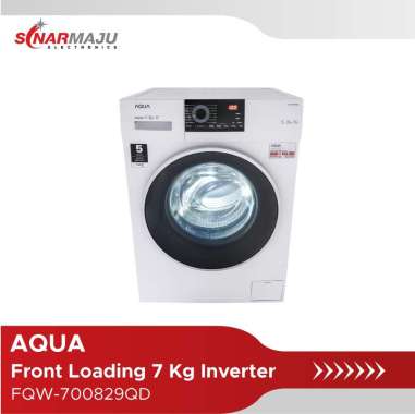 Mesin Cuci 1 Tabung AQUA Front Loading 7 Kg FQW-700829QD / FQW700829QD