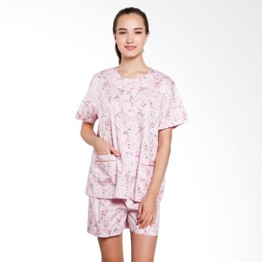 Just Fashion Katun Piyama Baju Tidur - Pink