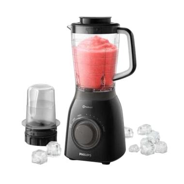 Philips HR2157 Blender Premium Plus [2L/ Original] Black Plastik Tritan 20xTahan pecah   2Thn Black Black