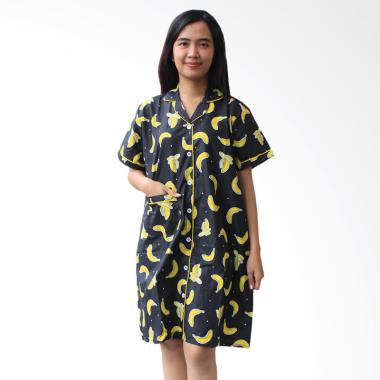 Aily ALY021 Banana Katun Jepang Daster Wanita - Hitam