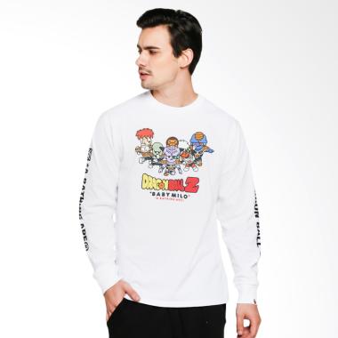 A Bathing Ape Bape x Dragon Ball Z Long Sleeve Tee Kaos Pria - White 01