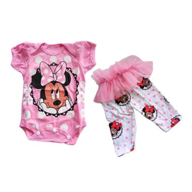 Best Design Minnie Jumpsuit Anak - Pink