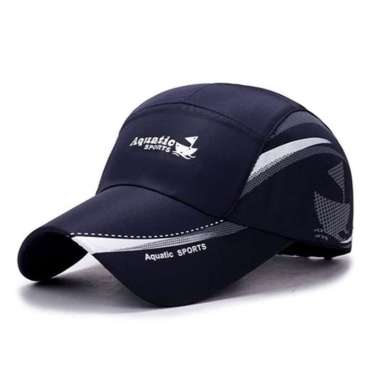 Baseball cap : AQUATIC SPORTS - Topi Baseball Topi Quick Dry Topi Olah Raga Topi Pria One Size NAVY