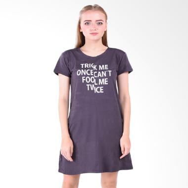 LEMONE 610SS601319 Baju Dress Kaos Wanita Premium