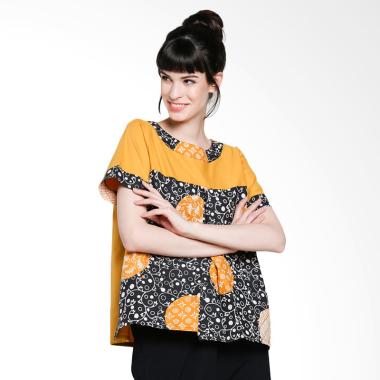 Blossom Belle Balance Woman Batik Blouse - Yellow