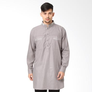 Zayidan Reihan Baju Gamis Pria - Abu List Abu