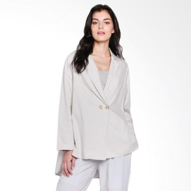 Shopatvelvet SAVBLO002 Unlined Blazer - Grey