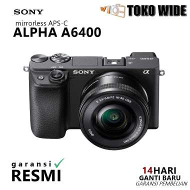 TOKO WIDE SONY A6400 Kit E 16-50mm OSS / Camera Sony A6400 Kit / Sony A6400 Kit BLACK