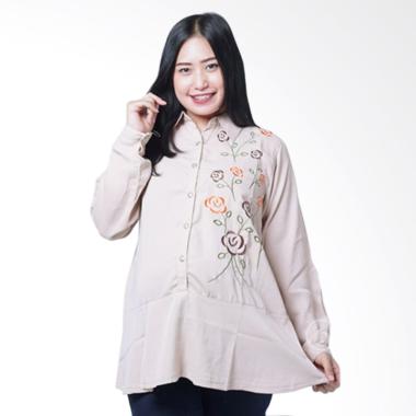 Mama Hamil BLJ 422 Polos Daisy Rose ... il Lengan Panjang - Cream