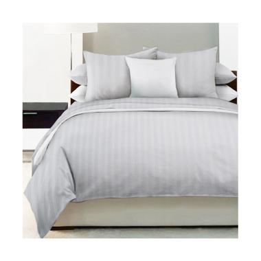 King Rabbit Motif Garis Gaultier Set Sprei - White