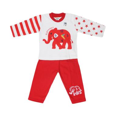 TOMPEGE TP-55019 Setelan Piyama Anak Laki-laki - Merah