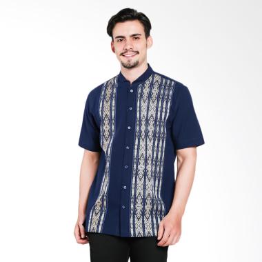 INTRESSE Sapphire Short Baju Koko Pria - Navy