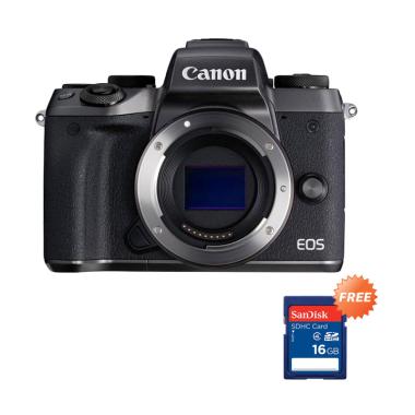 Canon EOS M5 Body Mirrorless - Hitam -RESMI + Free Sandisk SDHC 16GB