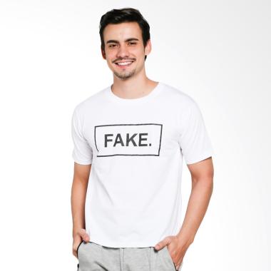 JCLOTHES Kaos Pria Kaos Distro Tumblr Tee Fake - Putih