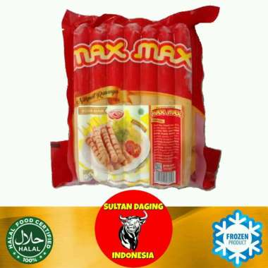 SOSIS AYAM MAX MAX 500 GRAM ISI 5 PCS/ SOSIS AYAM MAX CHOICE/ SOSIS AYAM MURAH/ SOSIS AYAM JUMBO