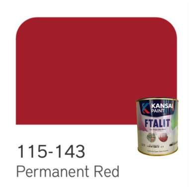 Cat Kayu dan Besi Kansai Paint Ftalit 1 kg Permanent Red 143