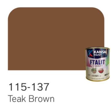 Cat Kayu dan Besi Kansai Paint Ftalit 1 kg Teak Brown 137