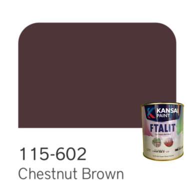 Cat Kayu dan Besi Kansai Paint Ftalit 1 kg Chestnut Brown 602