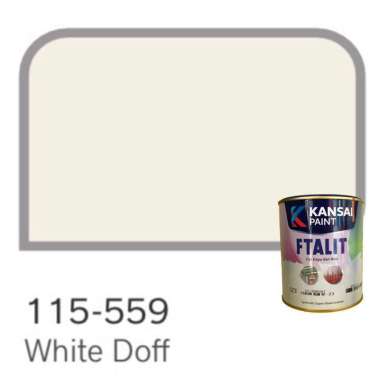 Cat Kayu dan Besi Kansai Paint Ftalit 1 kg White Doff 559