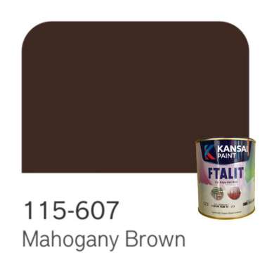 Cat Kayu dan Besi Kansai Paint Ftalit 1 kg Mahogany Brown 607