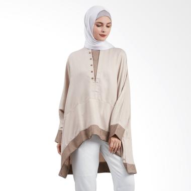 SYAHEERA Blouse Oze Latte Atasan Muslim Wanita SYAHEERA Blouse Oze Latte Atasan Muslim Wanita