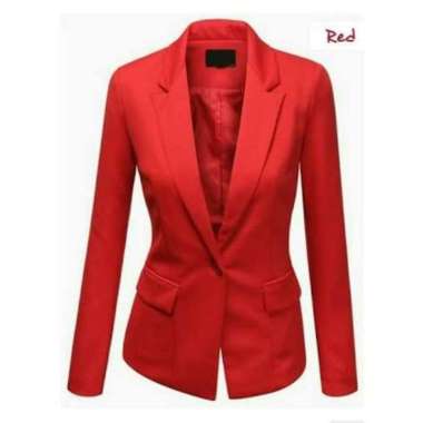 BLAZER KOREA WANITA / BLAZER KANTOR WANITA / BLAZER WANITA MURAH / BLAZER MAROON WANITA XXL Merah
