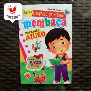 Buku Anak TK PAUD - Cepat Pintar Membaca Metode AIUEO, belajar membaca
