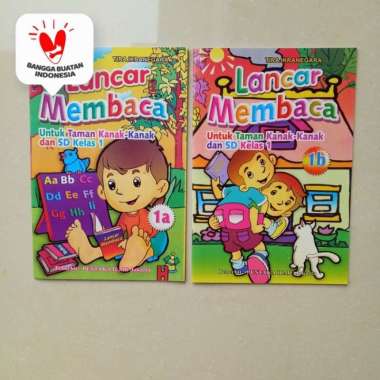 Buku Anak TK SD kelas 1 Lancar Membaca 1A 1B, belajar membaca - sandro