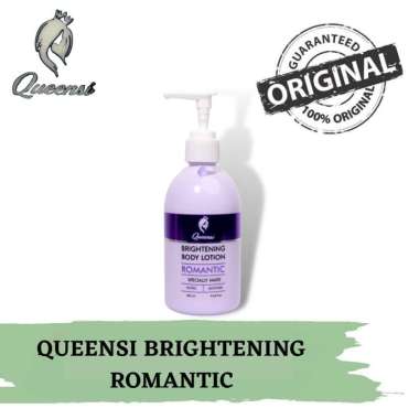 QUEENSI BODY LOTION BRIGHTENING ROMANTIC 100% ORIGINAL BPOM