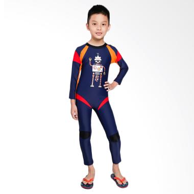 Summer Chicks KTS R 97 Starfish Hello Robot Baju Renang Anak - Navy