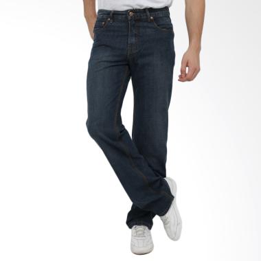Edwin Regular Fit Celana Panjang Jeans Pria - Biru Tua [512-27-ECO]
