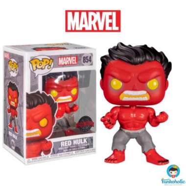 Funko POP! Marvel Hulk - Red Hulk [Exclusive] #854