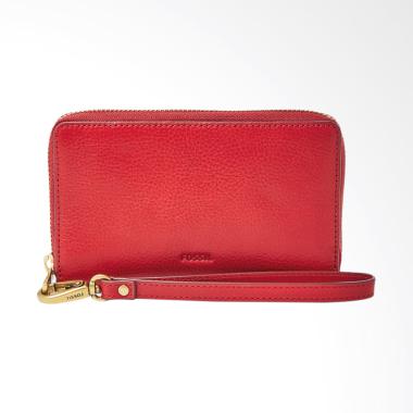 Fossil SL 7443627 Emma RFID Smartph ... ompet Wanita - Red Velvet